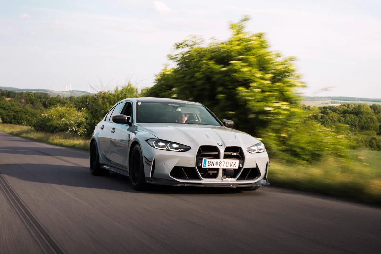 BMW M3 G80 Competition grau